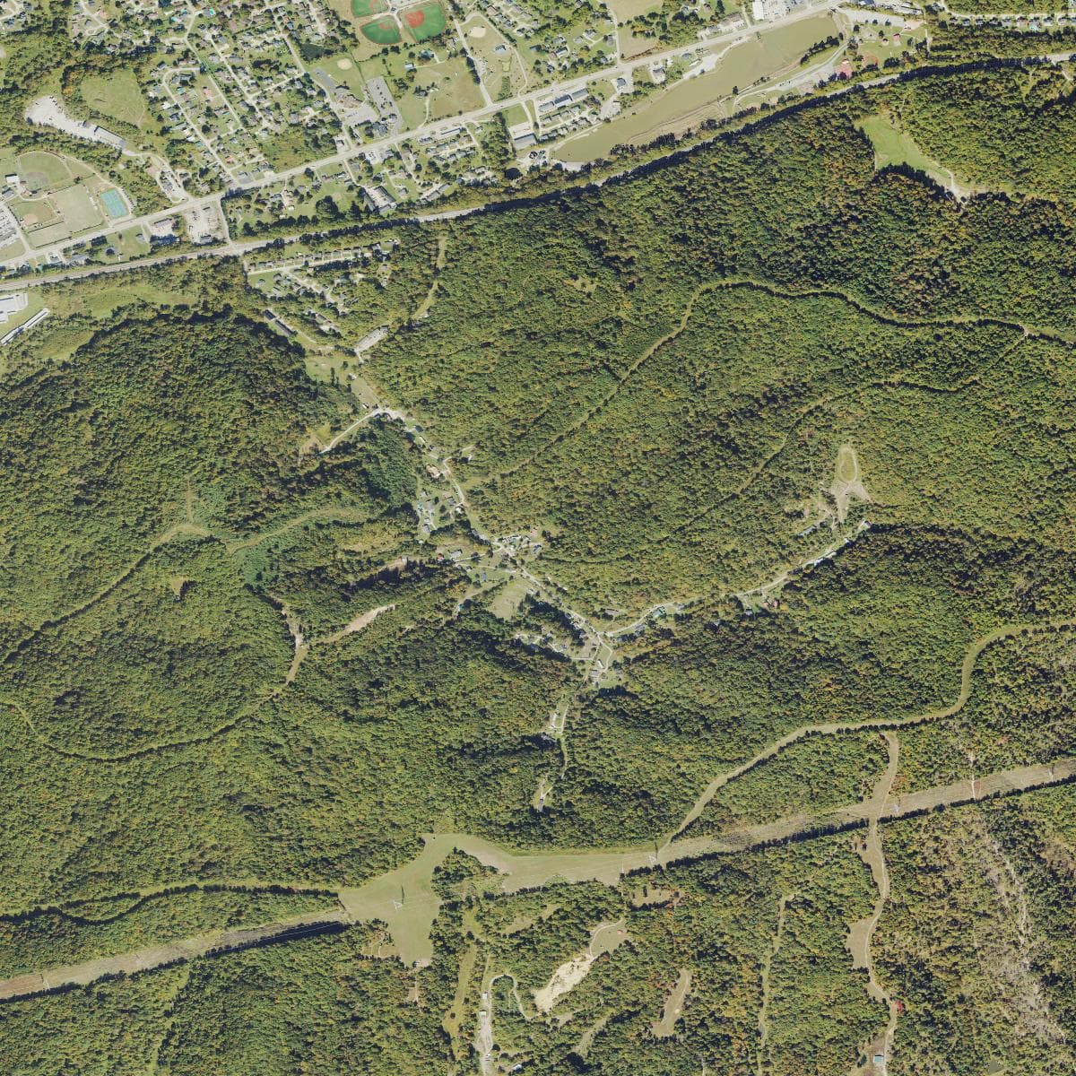 USDA NAIP aerial photography of the Tacketts Branch area